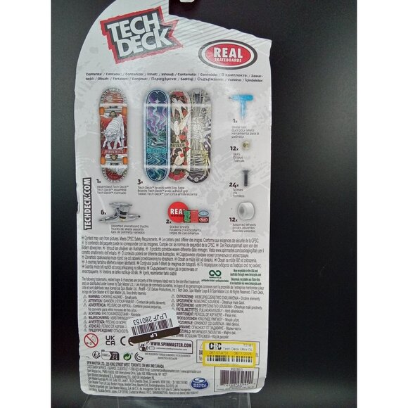 Tech Deck Real Skateboards Ultra DLX 4-Pack Fingerboards W/ Accessories For Ages - Picture 3 of 4